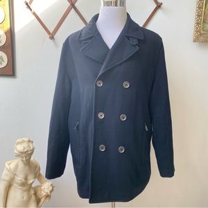 Michael Kors Wool Double Breasted Pea Coat